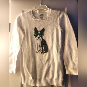 Kid's Knit Sweater with Frenchy Dog